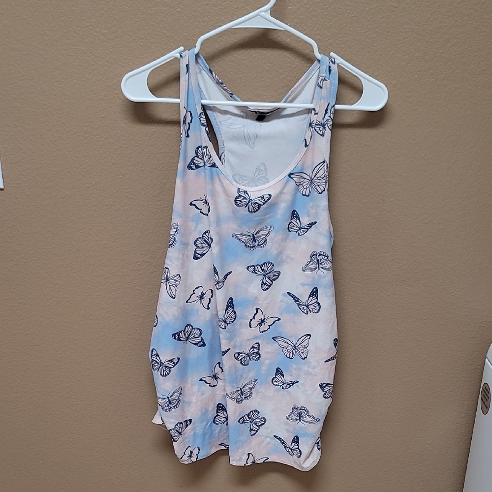 Derek Heart Butterfly Print Tank Top 🦋